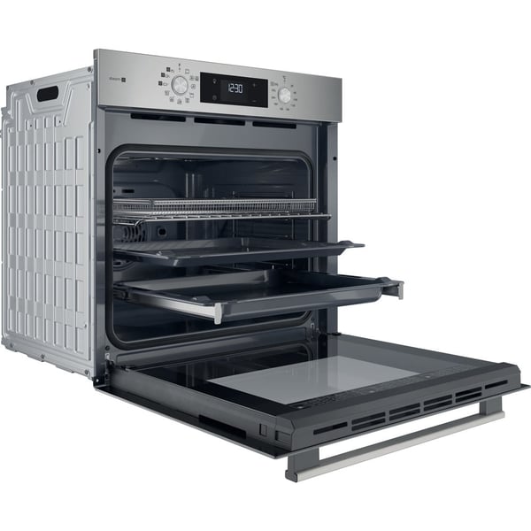 Hotpoint HAO 258HSU1F X 71 L Sort, Rustfrit stål