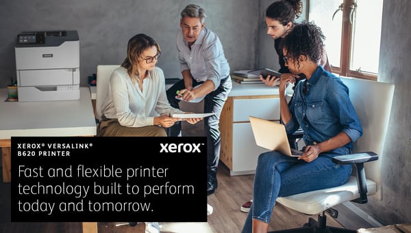 Xerox VersaLink B620 A4 61 sid/min dubbelsidig skrivare PS3 PCL5e/6 2 magasin Totalt 650 ark