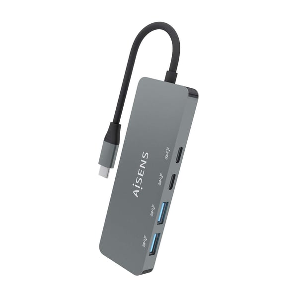 AISENS A109-0694 gränssnittshubbar USB 3.2 Gen 2 (3.1 Gen 2) Type-C 10000 Mbit/s Grå