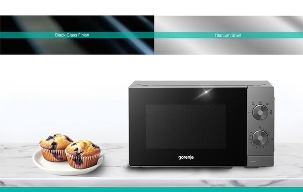 Gorenje MO20E1T4 Rostfritt stål Enbart mikrovågsugn Bänkdiskmaskin 20 l 700 W