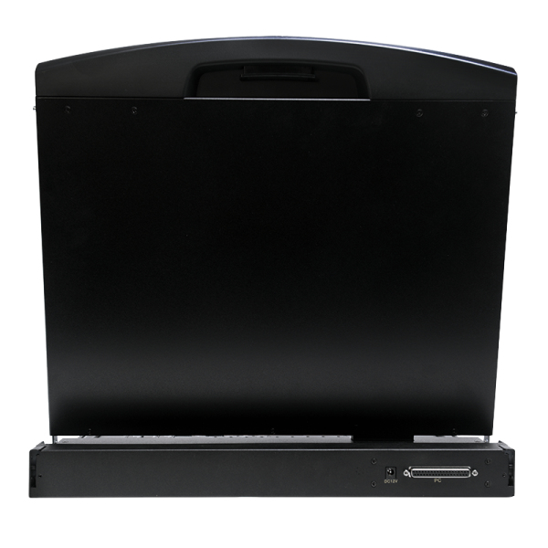 LogiLink LC902US rack 47 cm (18.5") 1366 x 768 pixlar Metall Svart 1U
