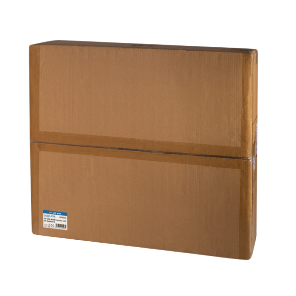 LogiLink LC902US rack 47 cm (18.5") 1366 x 768 pixlar Metall Svart 1U