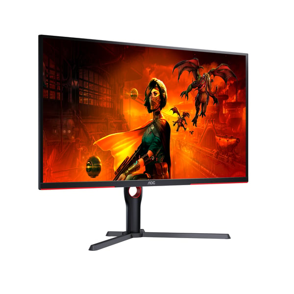 AOC G3 U32G3X/BK platta pc-skärmar 80 cm (31.5") 3840 x 2160 pixlar 4K Ultra HD LED Svart, Röd