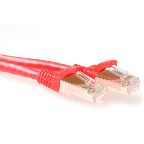 ACT FB6500 netværkskabel Rød 0,5 m Cat6a S/FTP (S-STP)