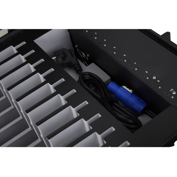 DEQSTER 10-744120 oplader til mobil enhed Tablet Sort Vekselstrøm Hurtig opladning Indendørs, Udendørs
