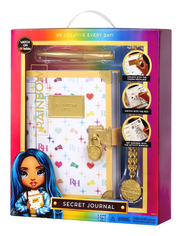 Rainbow High Secret Journal Henkilökohtainen päivyri