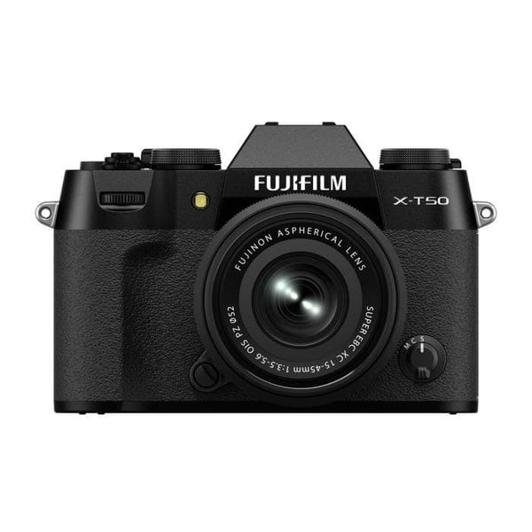 Fujifilm X -T50 + XC15-45mmF3.5-5.6 OIS PZ MILC 40,2 MP X-Trans CMOS 5 HR 7728 x 5152 pixlar Svart