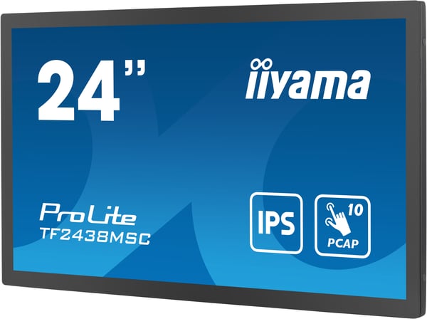 iiyama TF2438MSC-B1 computerskærm 60,5 cm (23.8") 1920 x 1080 pixel Fuld HD LED Berøringsskærm Sort