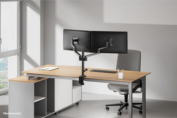 Neomounts DS60-425BL2 monitorin kiinnike ja jalusta 68,6 cm (27") Vastaanotto Musta