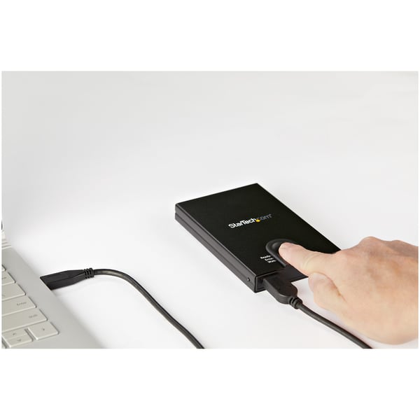 StarTech.com Krypterad hårddiskkabinett- fingertrycksavläsning - för 2,5" SATA