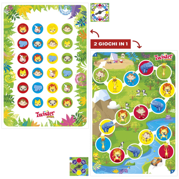 Hasbro Gaming Twister Junior Brætspil Rejser/eventyr