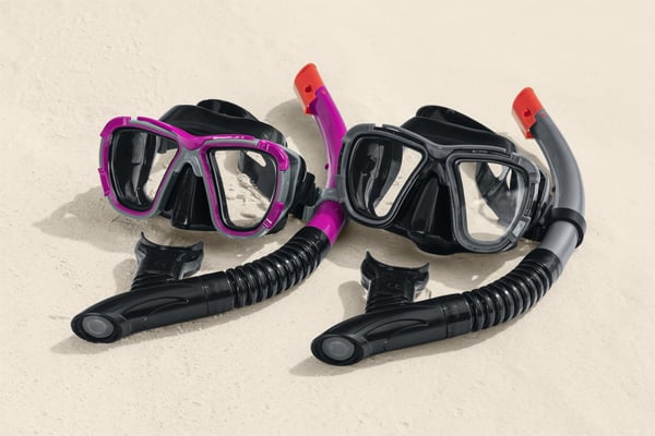 Bestway 24021 / 23 dykkemaske Hærdet glas Silikone Forskellige farver Voksen