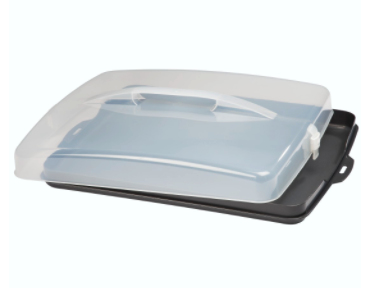 Hama 00111497 madbakke Rektandel Sort, Transparent