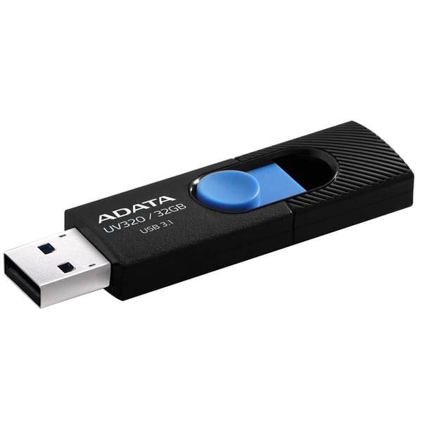 ADATA UV320 USB-muisti 32 GB USB A-tyyppi 3.2 Gen 1 (3.1 Gen 1) Musta, Sininen