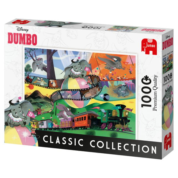 Disney Classic Collection Dumbo 1000 pcs Puslespil 1000 stk Tegnefilm