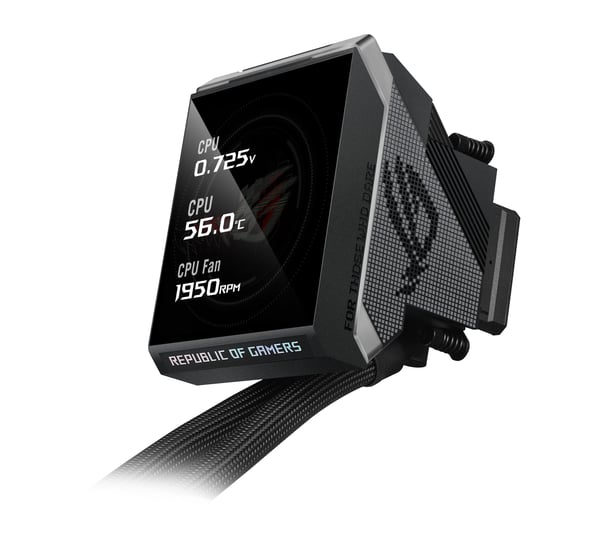 ASUS ROG Strix LC IV 360 ARGB LCD Suoritin Nestejäähdytyspakkaus 12 cm Musta