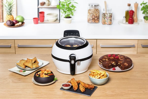 Tefal ActiFry Genius XL FZ7600 rasvakeitin Yksi 1,2 L Erillinen 1350 W Kuumakiertoilmakypsennin Musta, Valkoinen