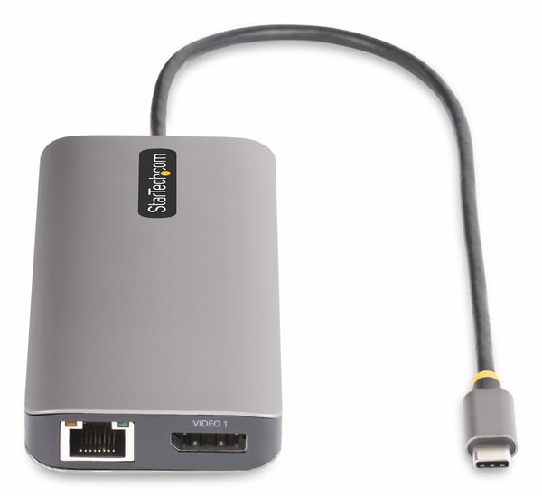 StarTech.com USB-C Kolmen näytön Multiport-sovitin, HDMI/DP/kortinlukija