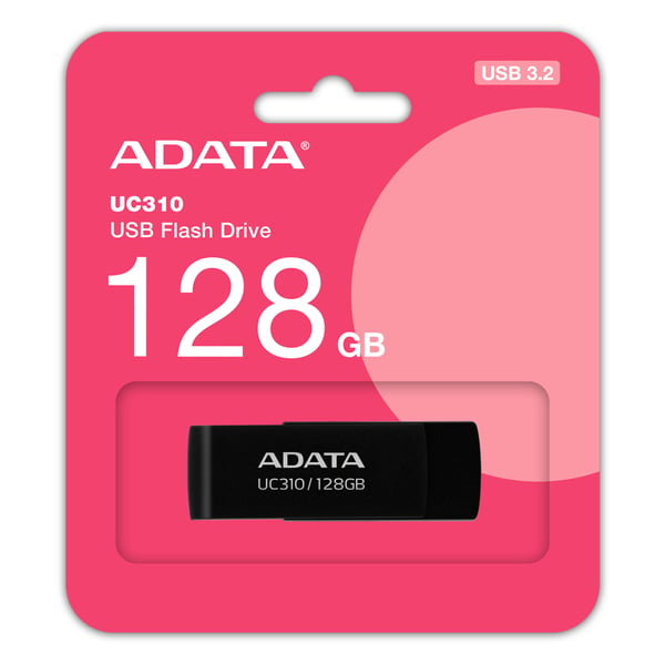 ADATA UC310 USB-sticka 128 GB USB Type-A 3.2 Gen 1 (3.1 Gen 1) Svart ADATA UC310 USB-sticka 128 GB USB Type-A 3.2 Gen 1 (3.1 Gen 1) Svart