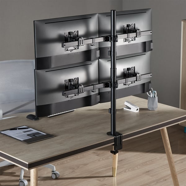 InLine 23108H skærmbeslag og -stativer 81,3 cm (32") Skrivebord Sort