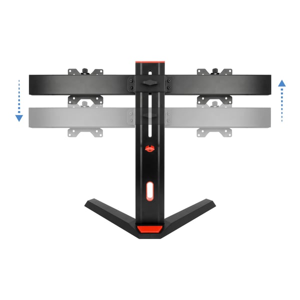 TooQ DB1402TN-B skærmbeslag og -stativer 68,6 cm (27") Skrivebord Sort, Rød