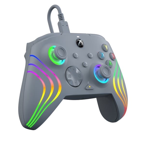 PDP Afterglow Wave Grå USB Spelplatta Analog / Digital PC, Xbox One, Xbox Series S, Xbox Series X