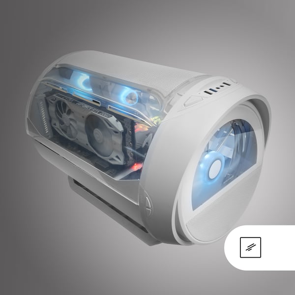 Mars Gaming MC-CYLONW Mini Tower Vit