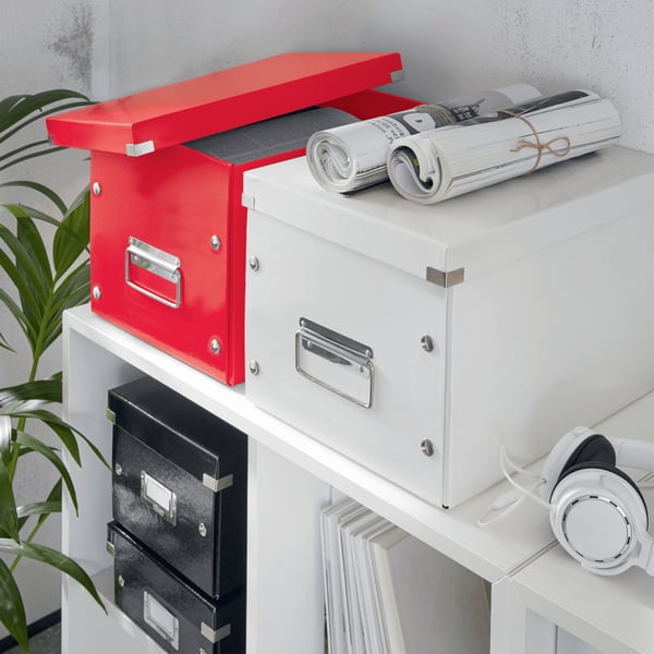 Leitz Box Click & Store WOW Cube Stor Förvaringslåda, 80% återvunnen kartong