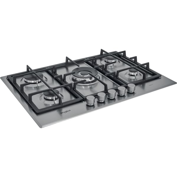Whirlpool GMR 7522/IXL Rustfrit stål Indbygget 73 cm Gaskomfur 5 zone(s)