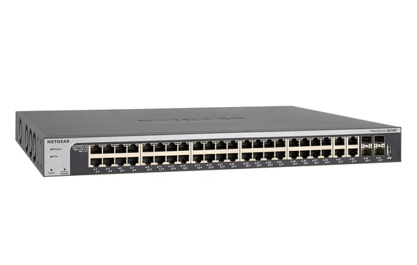 NETGEAR XS748T hanterad L2+/L3 10G Ethernet (100/1000/10000) Svart