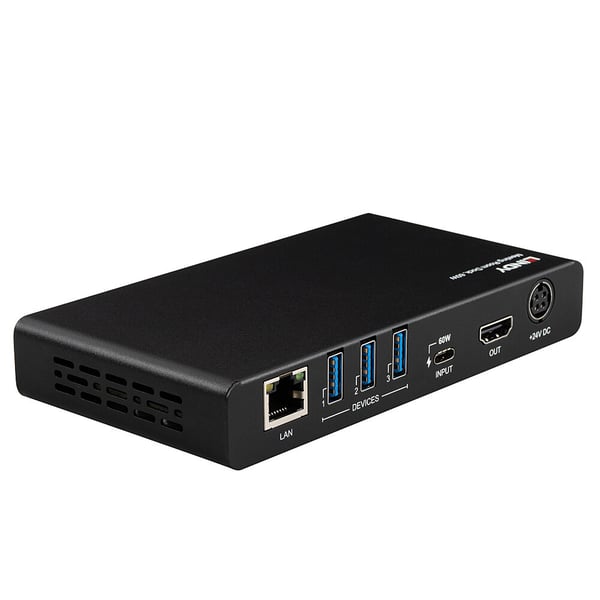 Lindy 43424 AV-neuvottelusilta 3840 x 2160 pikseliä Ethernet LAN Musta