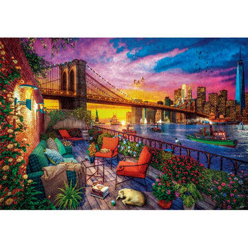 Clementoni Manhattan balcony sunset Puslespil 3000 stk By
