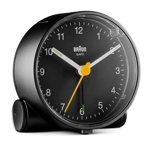 Braun BC01B Quartz-väckarklocka Svart