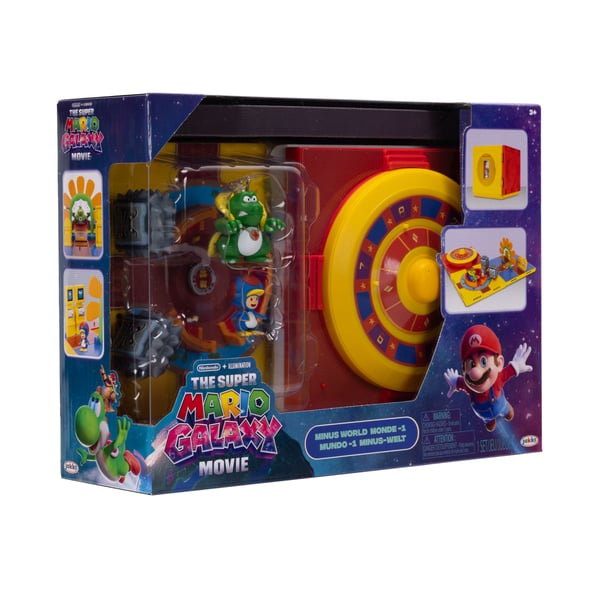 Super Mario The Galaxy Movie Minus World Casino Diorama Playset