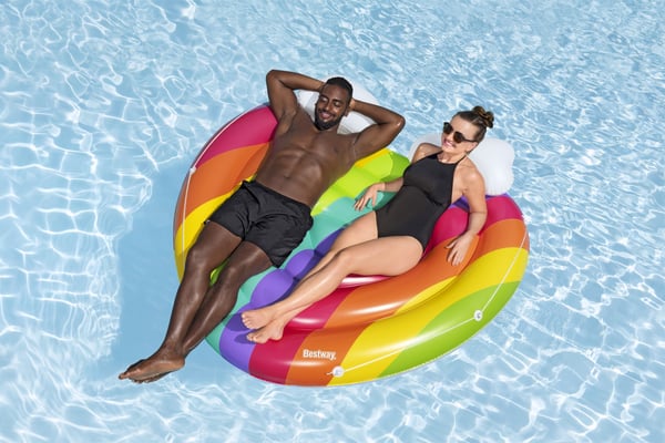 Bestway 43722 pool- och badmadrass Multifärg Monokromatiskt PVC