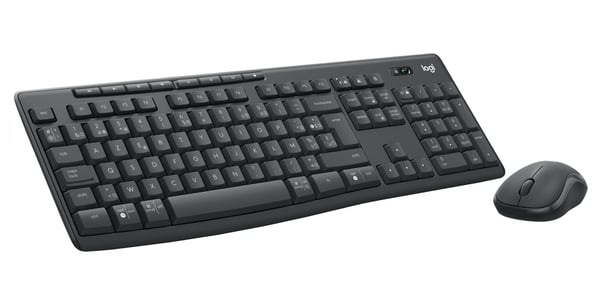 Logitech MK370 Combo for Business tangentbord Mus inkluderad Kontor Bluetooth AZERTY Belgiskt grafit