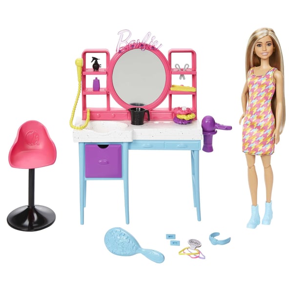 Barbie Totally Hair Barbie-dukke og -legesæt