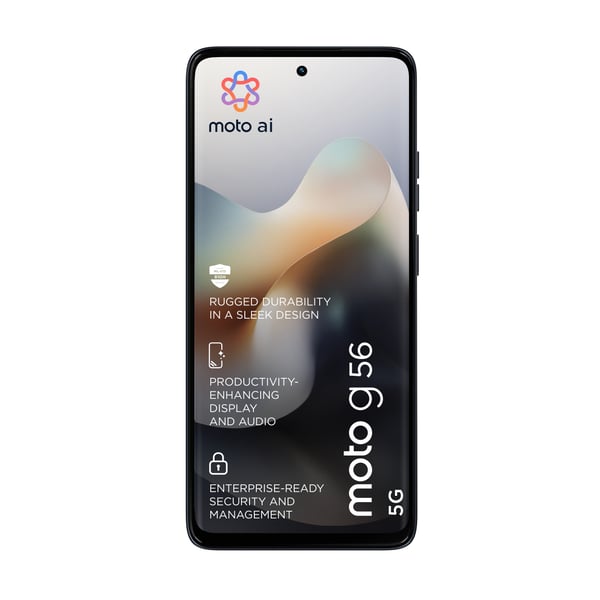 Motorola moto g56 5G 17,1 cm (6.72") Hybridi-Dual SIM Android 15 USB Type-C 8 GB 256 GB 5200 mAh Musta
