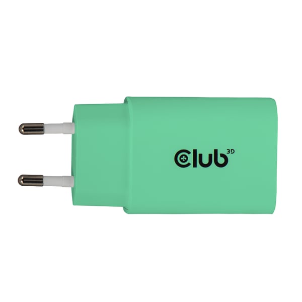 CLUB3D CAC-3024 oplader til mobil enhed Smartphone, Universel Grøn Vekselstrøm Hurtig opladning Indendørs
