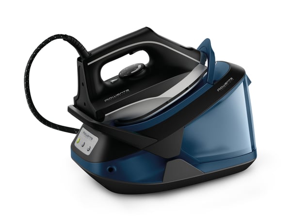 Rowenta VR8322 Pumpulla toimiva höyrysilityskeskus 2600 W 1,7 L Mikrosteam 400 -laserpohjalevy Musta, Sininen