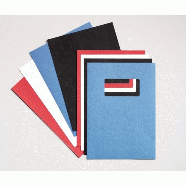 GBC Leathergrain Binding Covers Röd