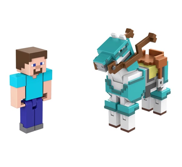 Minecraft STEVE OG PANSRET HEST-figurer