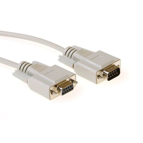 ACT AK2323 serielkabel Elfenben 25 m D-sub 9-pin