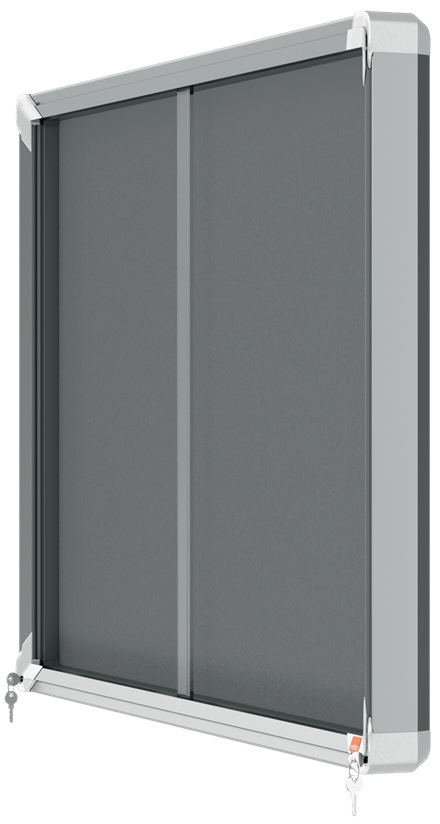 Nobo 1915336 anslagstavla med ficka inomhus Grå Aluminium