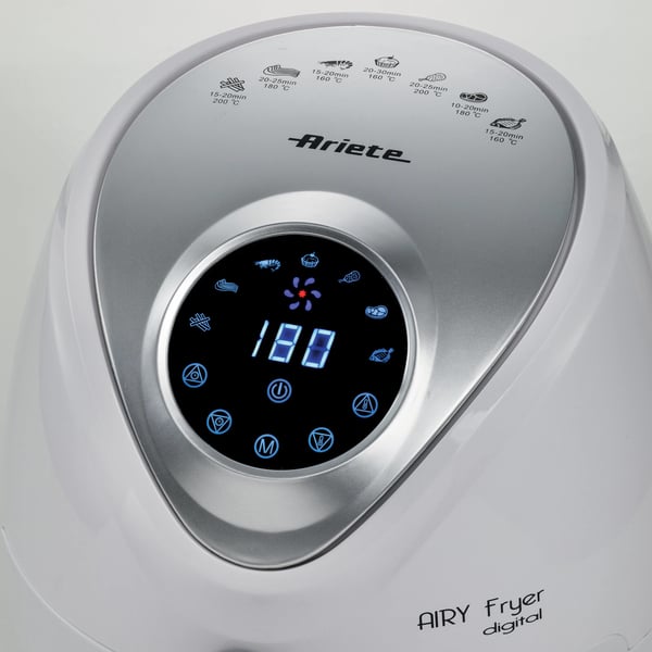 Ariete 4616/03 Enkelt 3,5 L Enkeltstående 1300 W Varmluftsteger Sølv, Hvid
