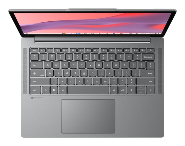 Lenovo Chrome 14M8911 MediaTek Kompanio 540 Chromebook 35,6 cm (14") Pekskärm WUXGA 8 GB LPDDR5x-SDRAM 128 GB UFS Wi-Fi 7 (802.11be) ChromeOS tyska Grå