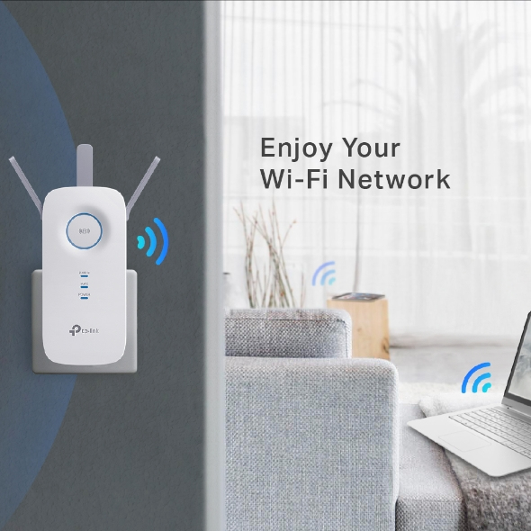 TP-Link AC1750 Wi-Fi Nätverksrepeater Vit 10, 100, 1000 Mbit/s