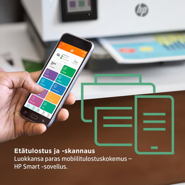 HP OfficeJet Pro 8022e Langaton All-in-One Väri Tulostin, Instant Ink; kaksipuolinen tulostus