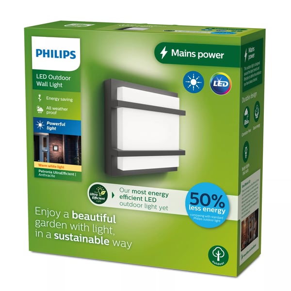 Philips 8720169276888 udendørsbelysning Udendørs vægbelysning LED A