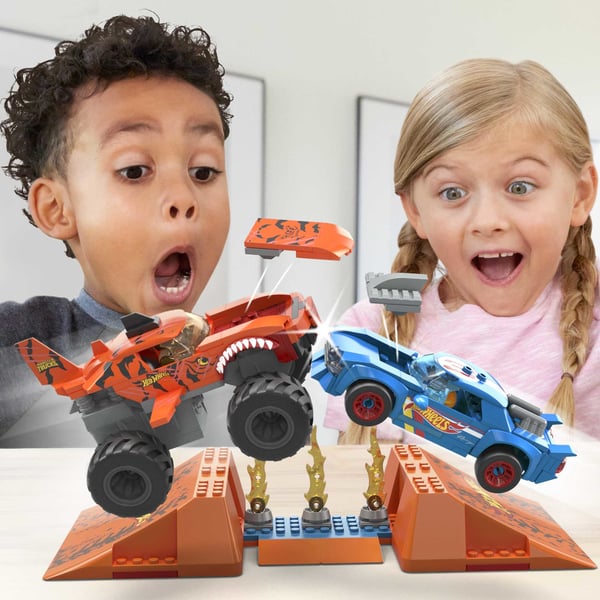 MEGA Hot Wheels Smash n Crash Tiger Shark-bidebane
